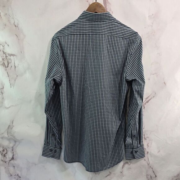Brooks Brothers Shirt Mens Small Black Blue Plaid Button Up Check Long Sleeve - Picture 5 of 10
